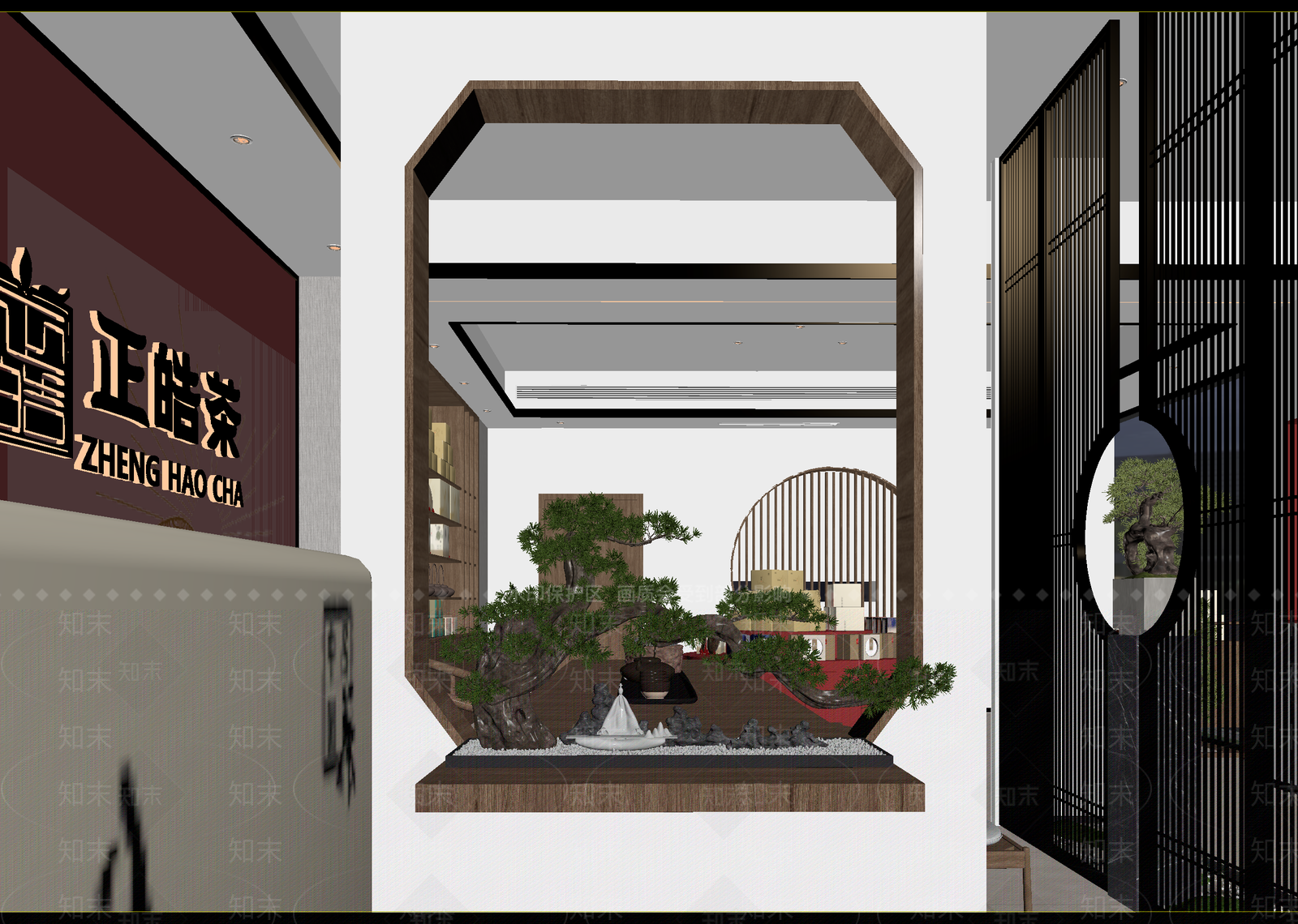 新中式茶馆3D模型下载【ID:1215057660】