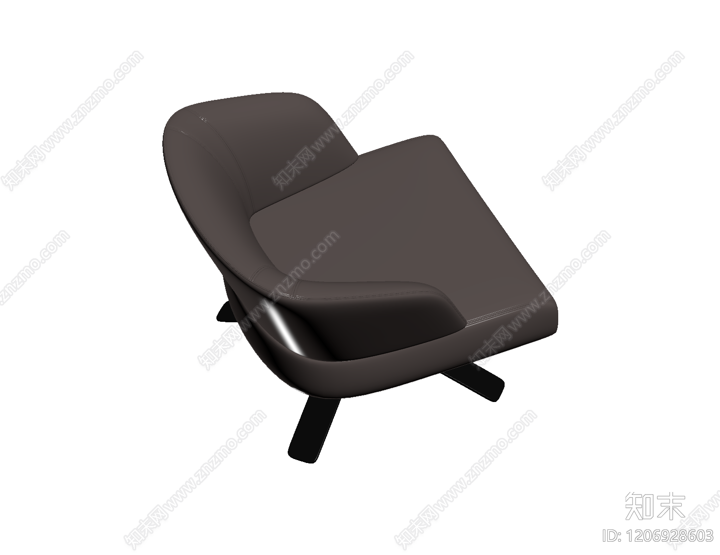 现代皮质转椅3D模型下载【ID:1206928603】