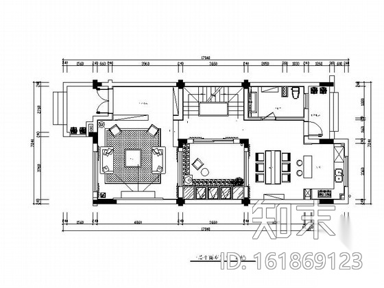 [浙江]现代风格三层别墅样板房室内设计施工图（含效果图...cad施工图下载【ID:161869123】