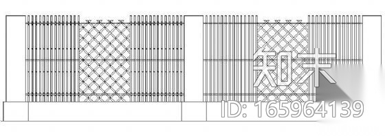 竹篱笆围墙节点详图cad施工图下载【ID:165964139】