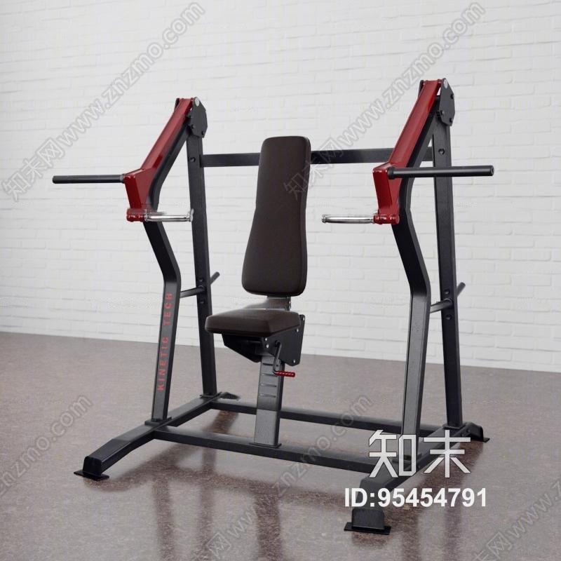 现代健身器材3D模型下载【ID:95454791】