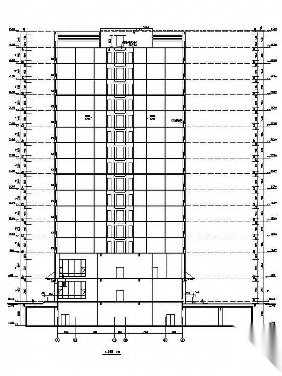 [南昌]高层框架结构酒店式公寓建筑施工图cad施工图下载【ID:165394187】