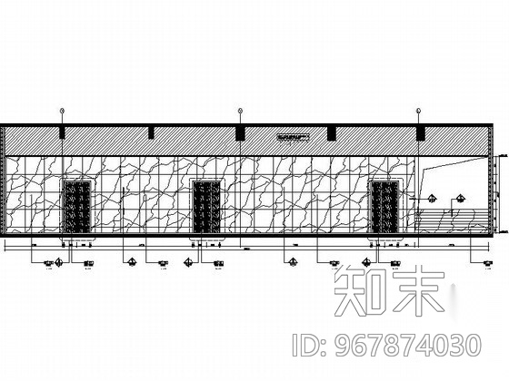 [东莞]某办公大厦办公区室内施工图cad施工图下载【ID:967874030】