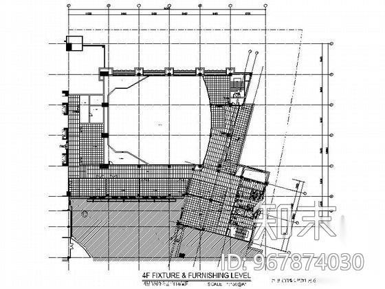 [东莞]某办公大厦办公区室内施工图cad施工图下载【ID:967874030】