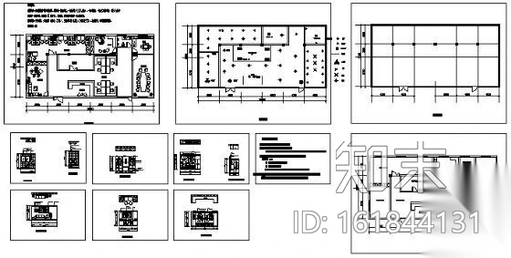 某服装厂办公室装修图cad施工图下载【ID:161844131】