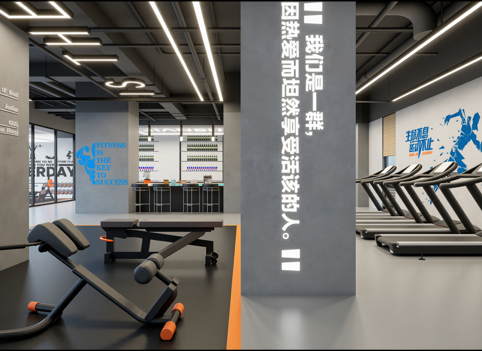 工业健身房3D模型下载【ID:1215104599】