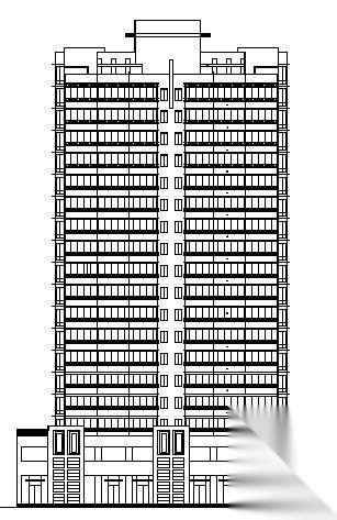 高层单身公寓建筑图cad施工图下载【ID:149866181】