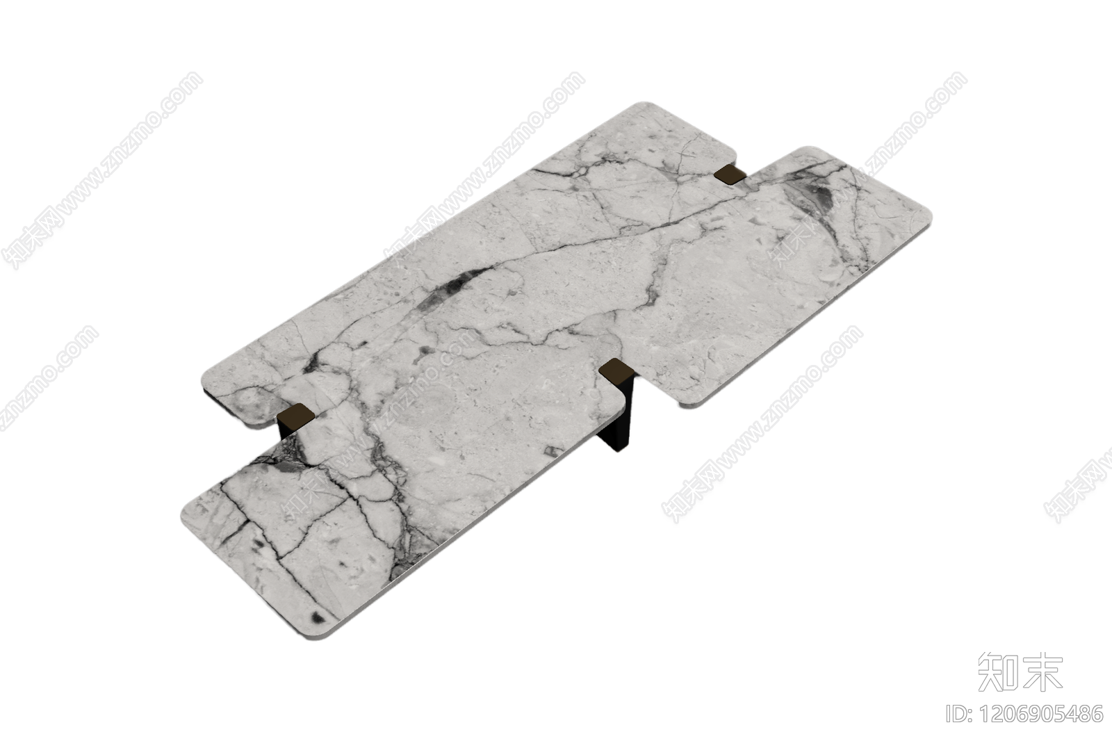 双拼大理石茶几3D模型下载【ID:1206905486】