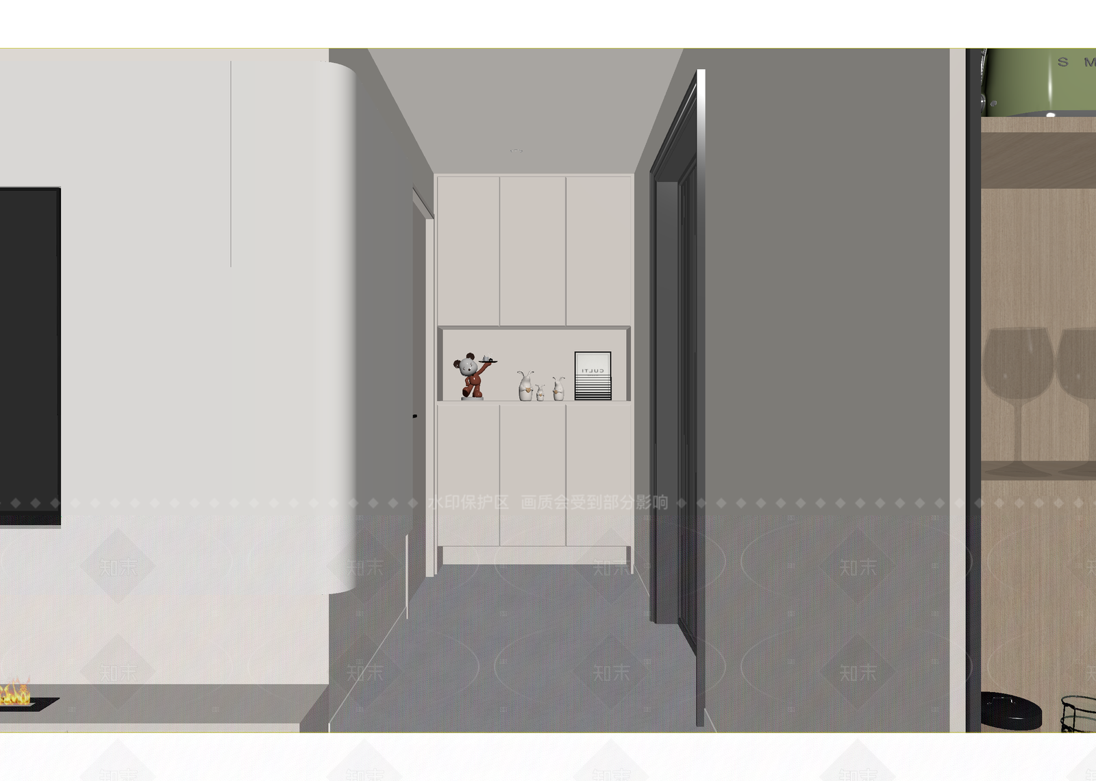 现代玄关3D模型下载【ID:1214987787】