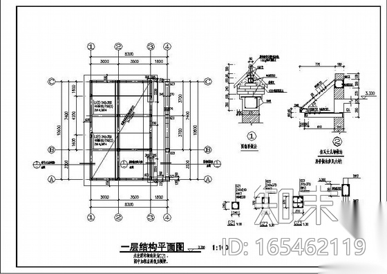 某砖砌体公厕结构图cad施工图下载【ID:165462119】