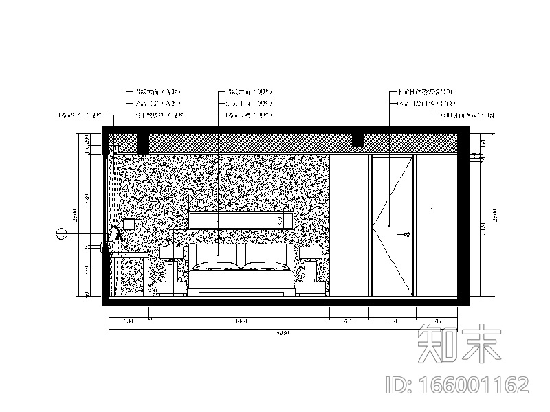 七套现代风格样板房设计CAD施工图（含效果图）施工图下载【ID:166001162】