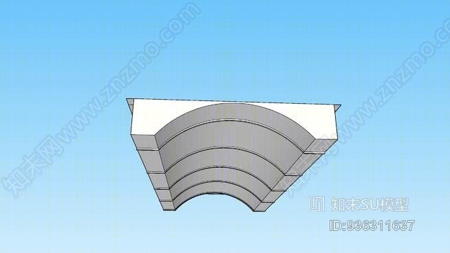 装饰天花板SU模型下载【ID:936311637】