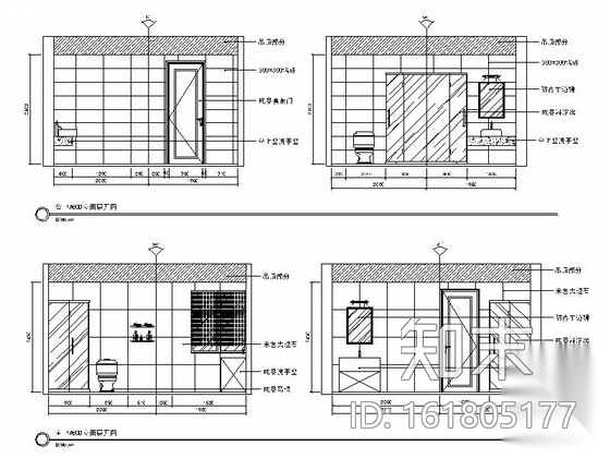 [浙江]简欧新古典风格三居室室内装修CAD施工图（含效果...cad施工图下载【ID:161805177】