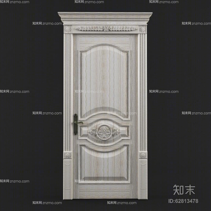 现代木艺单开门3D模型下载【ID:62813478】