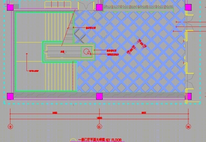 KTV一层门厅施工图cad施工图下载【ID:76947058】