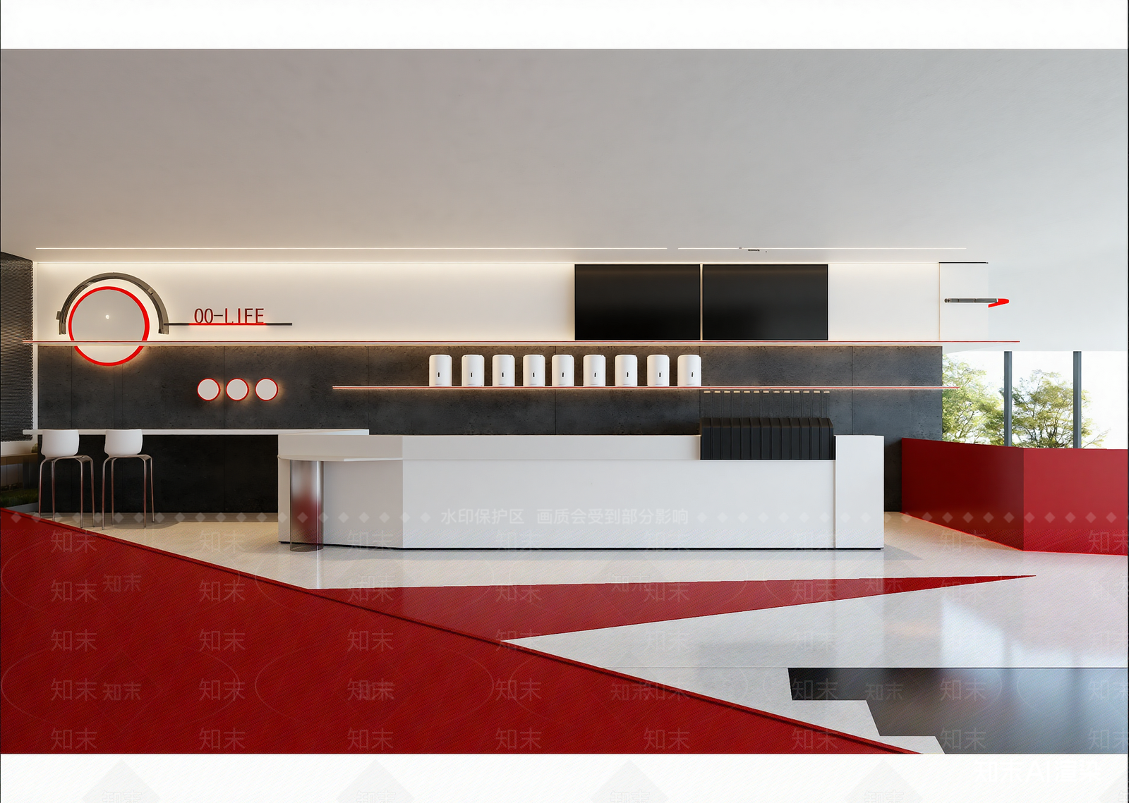 现代咖啡厅3D模型下载【ID:1214675483】