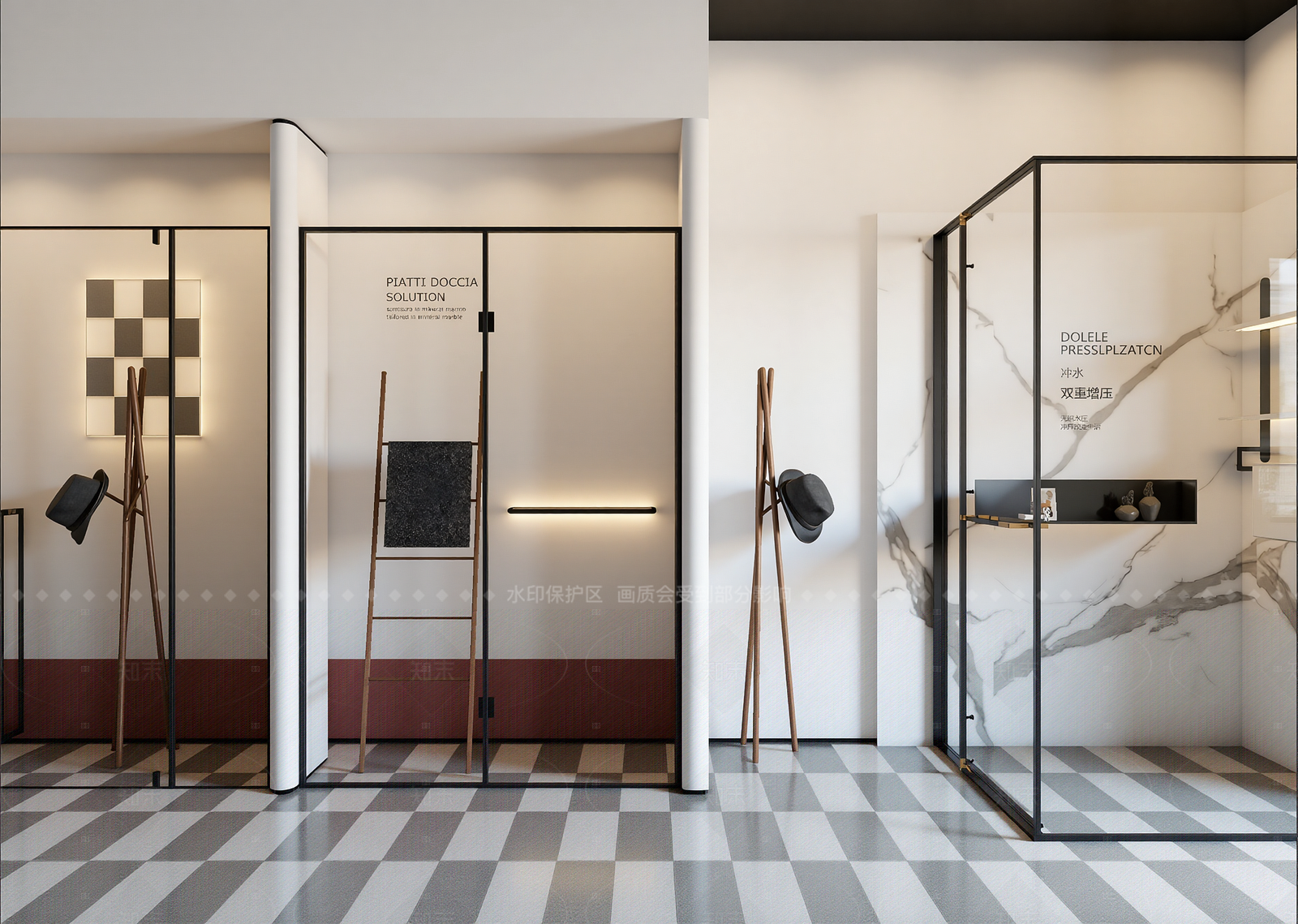 现代卫浴展厅3D模型下载【ID:1214583226】