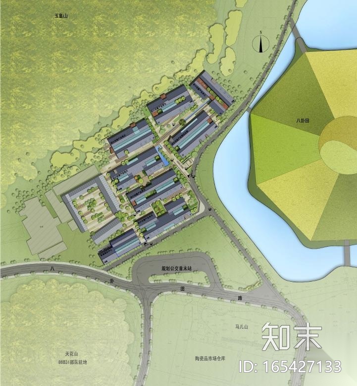 [浙江]新中式风格创意产业园建筑设计方案文本cad施工图下载【ID:165427133】