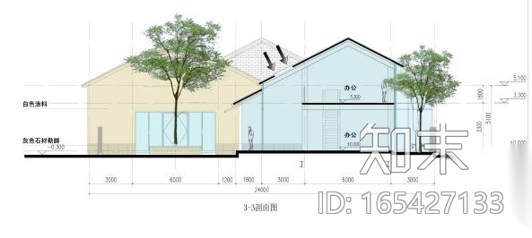 [浙江]新中式风格创意产业园建筑设计方案文本cad施工图下载【ID:165427133】