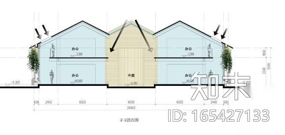 [浙江]新中式风格创意产业园建筑设计方案文本cad施工图下载【ID:165427133】