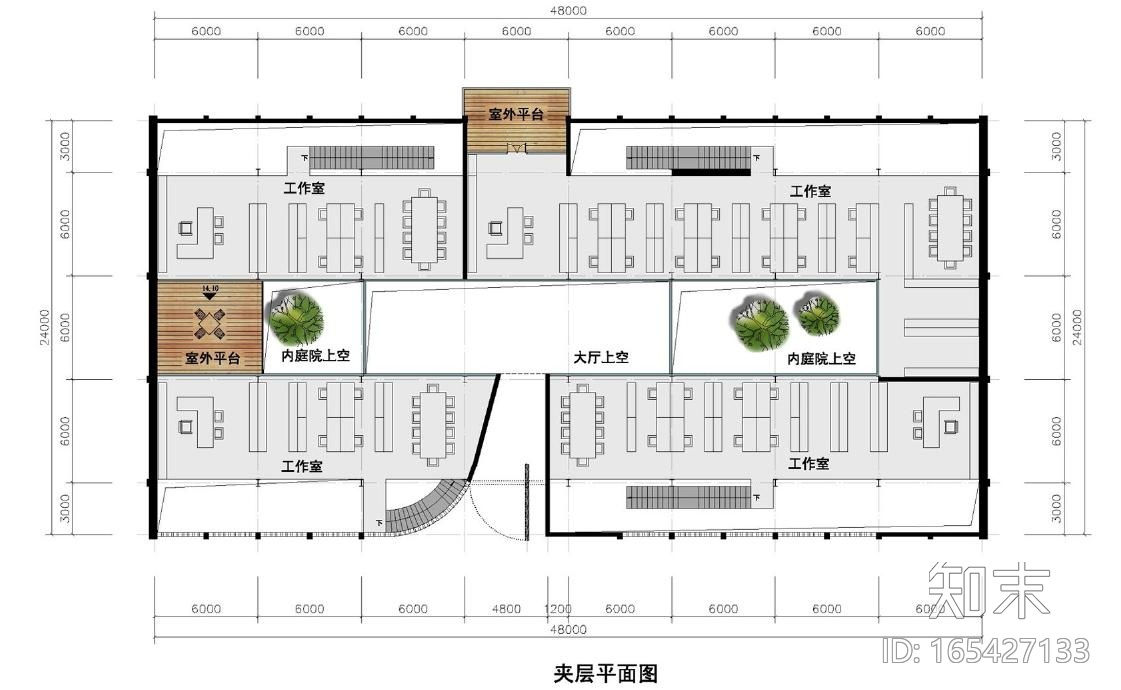 [浙江]新中式风格创意产业园建筑设计方案文本cad施工图下载【ID:165427133】