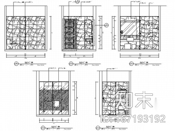 [福建]某检察院招待楼三层客房室内设计施工图（含效果）cad施工图下载【ID:167193192】