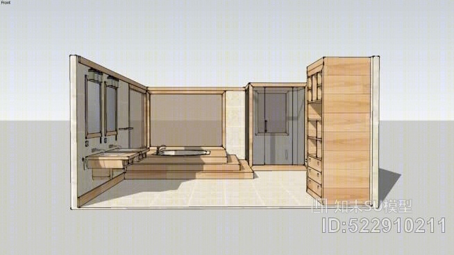 当代浴室SU模型下载【ID:522910211】