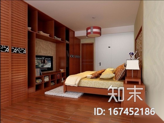 某雅居四室两厅家装设计图（含效果）cad施工图下载【ID:167452186】