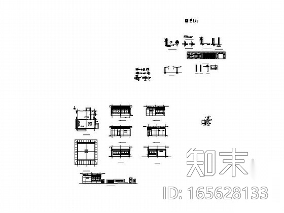 某厂房入口门卫室建筑扩初图cad施工图下载【ID:165628133】