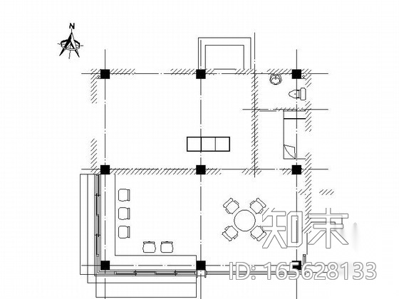 某厂房入口门卫室建筑扩初图cad施工图下载【ID:165628133】