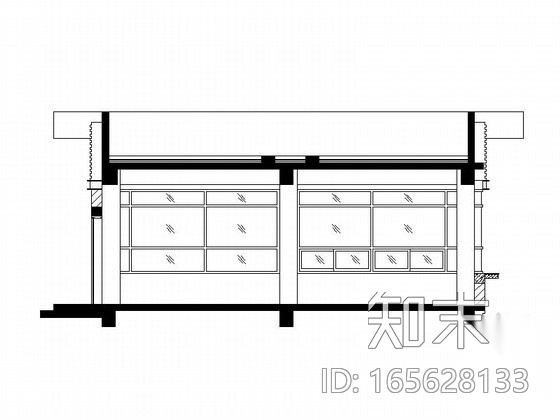 某厂房入口门卫室建筑扩初图cad施工图下载【ID:165628133】