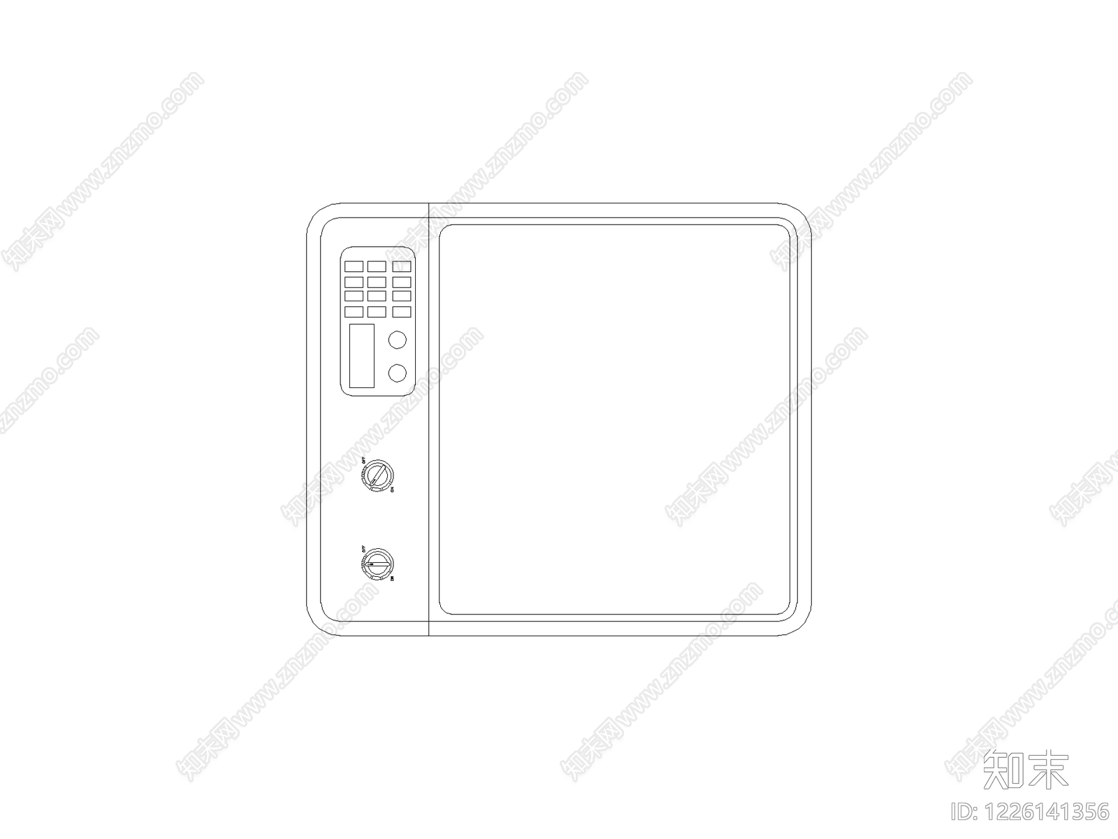 厨房设施cad施工图下载【ID:1226141356】