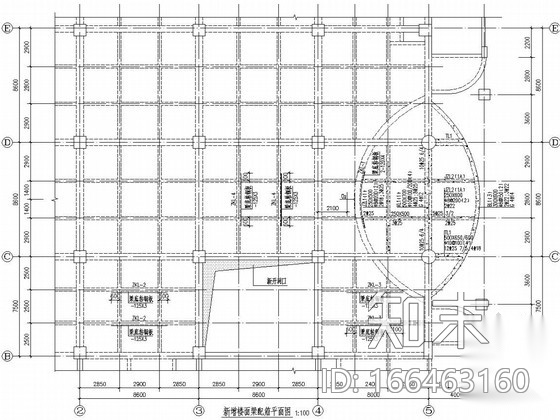 商场楼层局部开洞改造加固结构施工图cad施工图下载【ID:166463160】