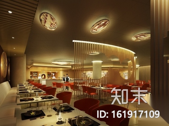 [深圳]现代韵味酒店高档大堂及全日餐厅装修施工图（含效...cad施工图下载【ID:161917109】