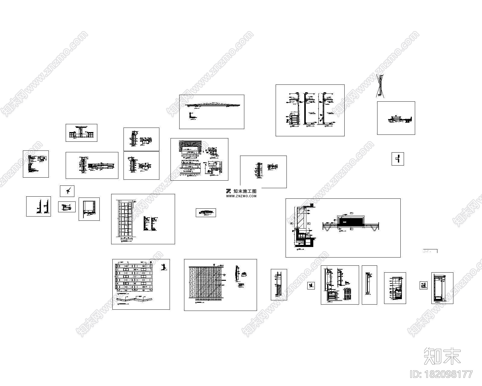 深圳香蜜湖D1型别墅CAD施工图套图，别墅CAD建筑图纸下载cad施工图下载【ID:182098177】