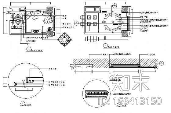 kTV包房施工图cad施工图下载【ID:166413150】