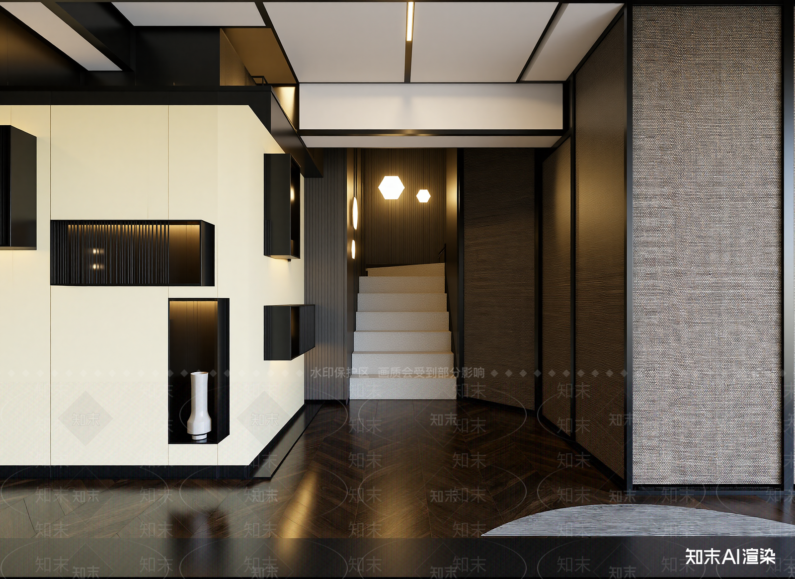 现代玄关3D模型下载【ID:1221471589】