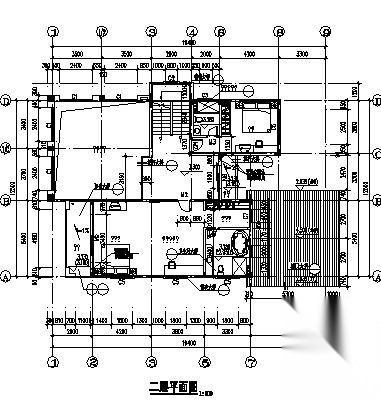 广东东莞蓝山锦湾3-430b型别墅建筑施工图施工图下载【ID:149920130】