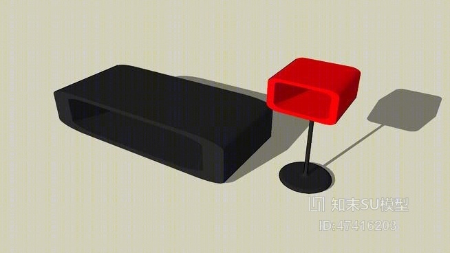 凳子SU模型下载【ID:817952697】