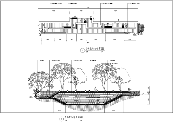 [广东]古镇旅游景区传统中式文化公园景观设计全套施工...cad施工图下载【ID:160687175】