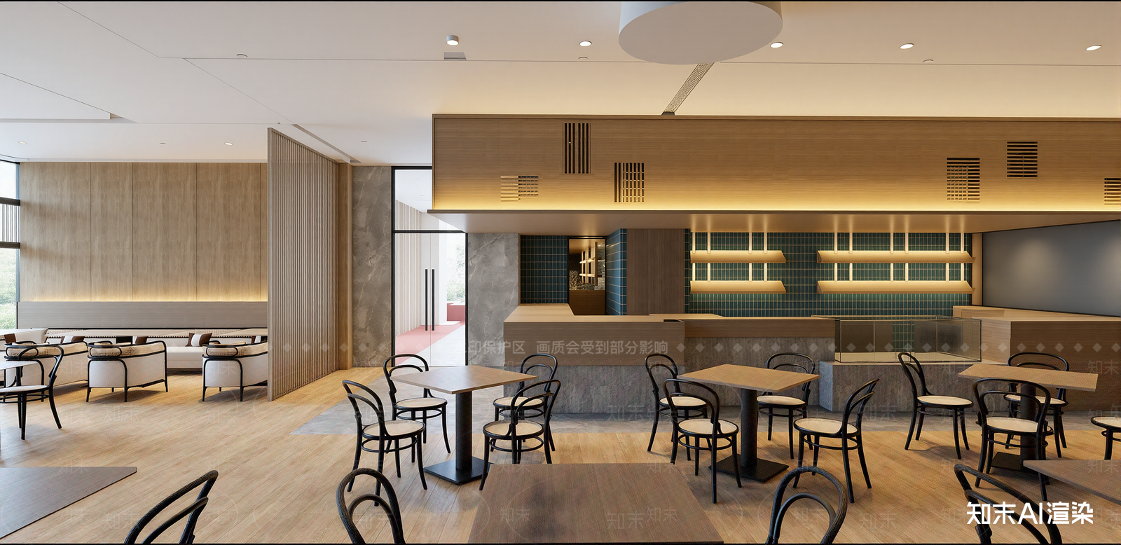 现代酒店餐厅SU模型下载【ID:1215932531】