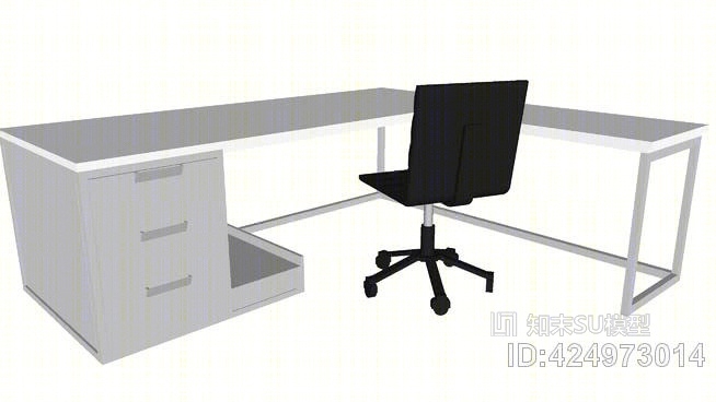 书桌SU模型下载【ID:424973014】