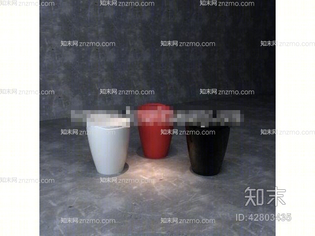 现代木艺凳子3D模型下载【ID:42803435】