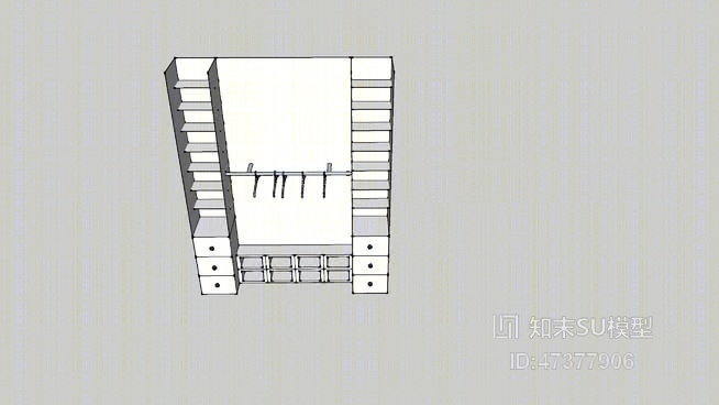 衣柜SU模型下载【ID:317900083】