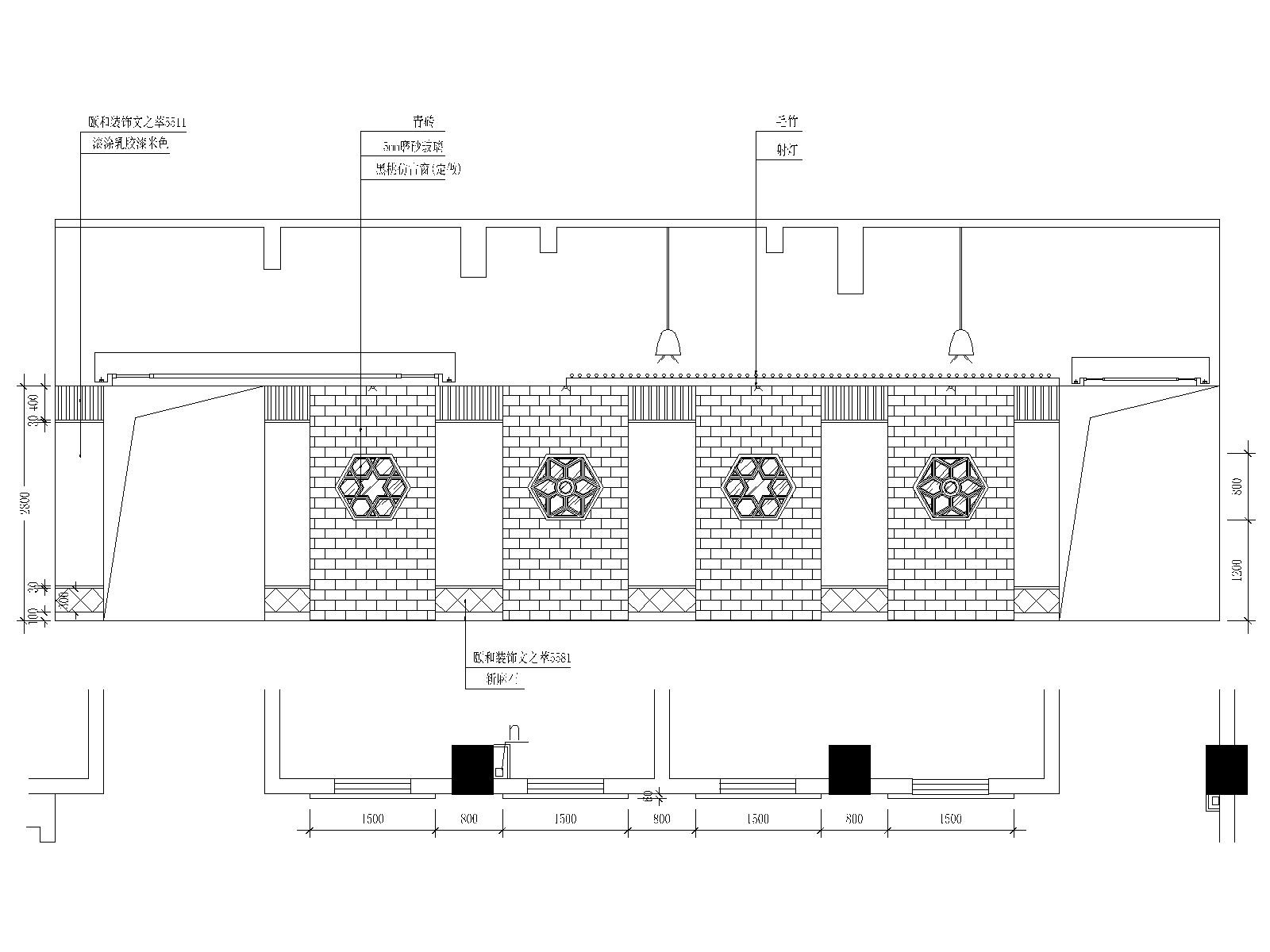 某沐足城足浴中心装修施工图cad施工图下载【ID:160709188】