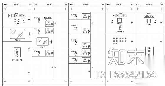 某变电所低压配电柜全套设计图cad施工图下载【ID:165642164】