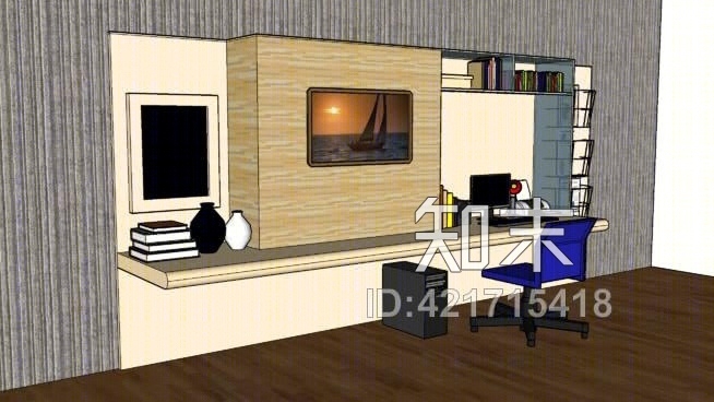 办公室SU模型下载【ID:421715418】