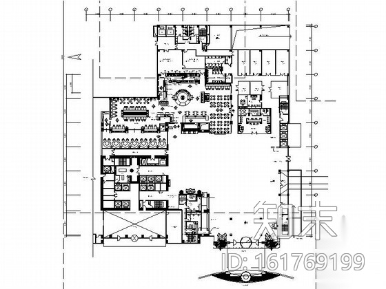 知名酒店咖啡厅室内施工图施工图下载【ID:161769199】