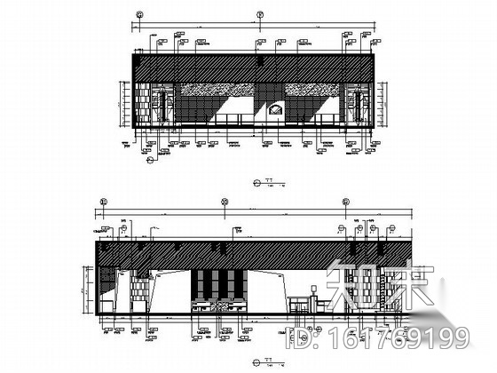 知名酒店咖啡厅室内施工图施工图下载【ID:161769199】