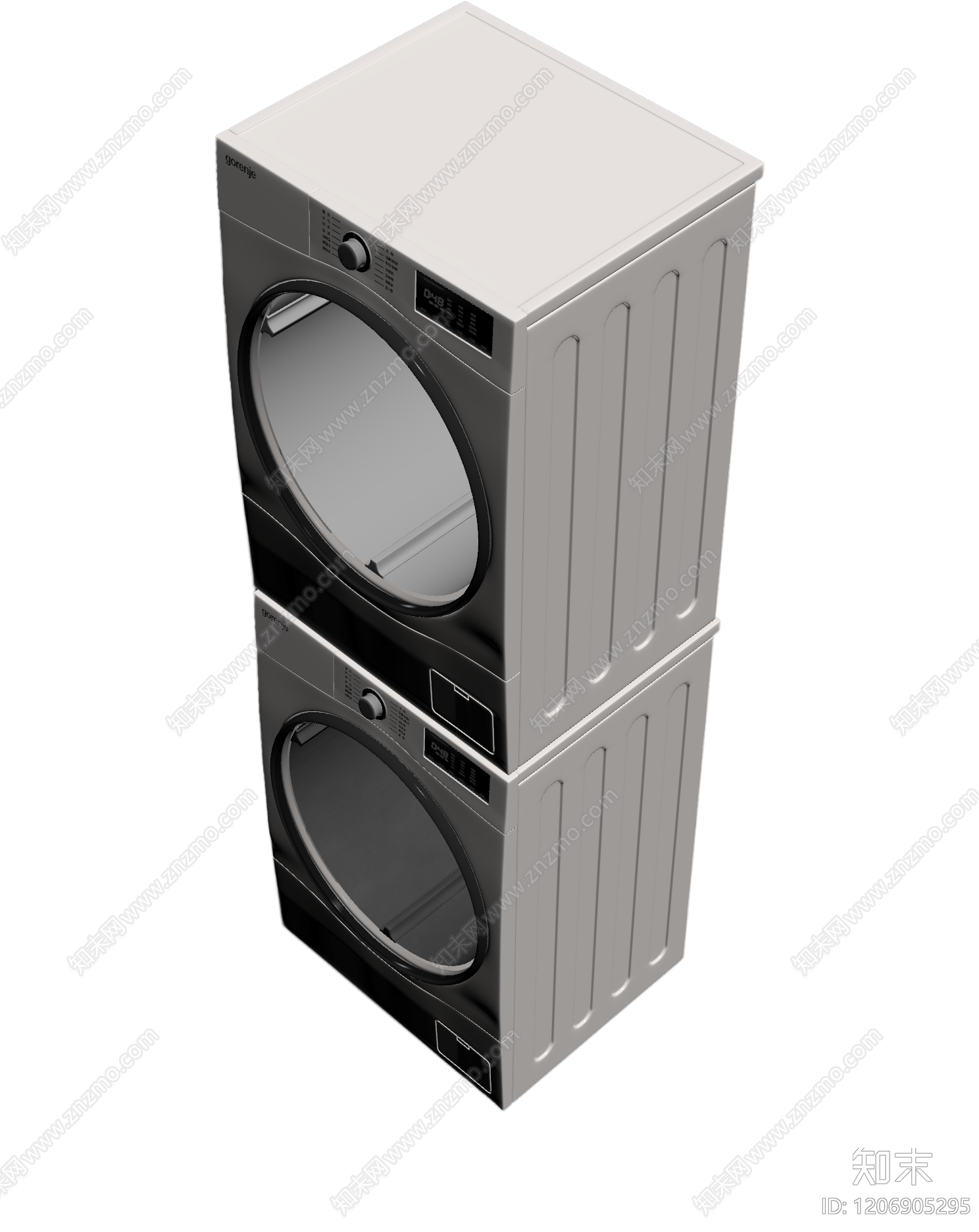 叠放式洗衣机组3D模型下载【ID:1206905295】